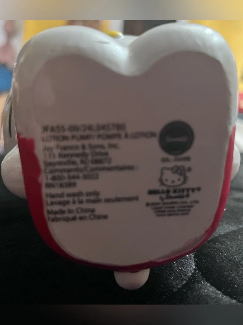 HELLO KITTY Candy Cane Holiday Soap Dispenser